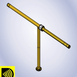 Antena Dipolo Meia Onda FM - Novo Modelo DIGI +